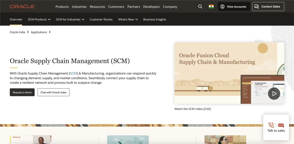 Oracle's Homepage