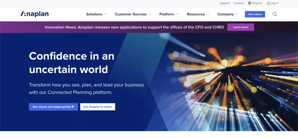 Anaplan supply chain platform