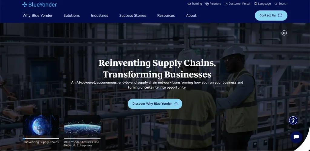 Blue Yonder Platform for supply chain collaboration 