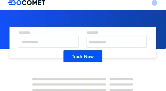 Gocomet's container Tracking dashboard