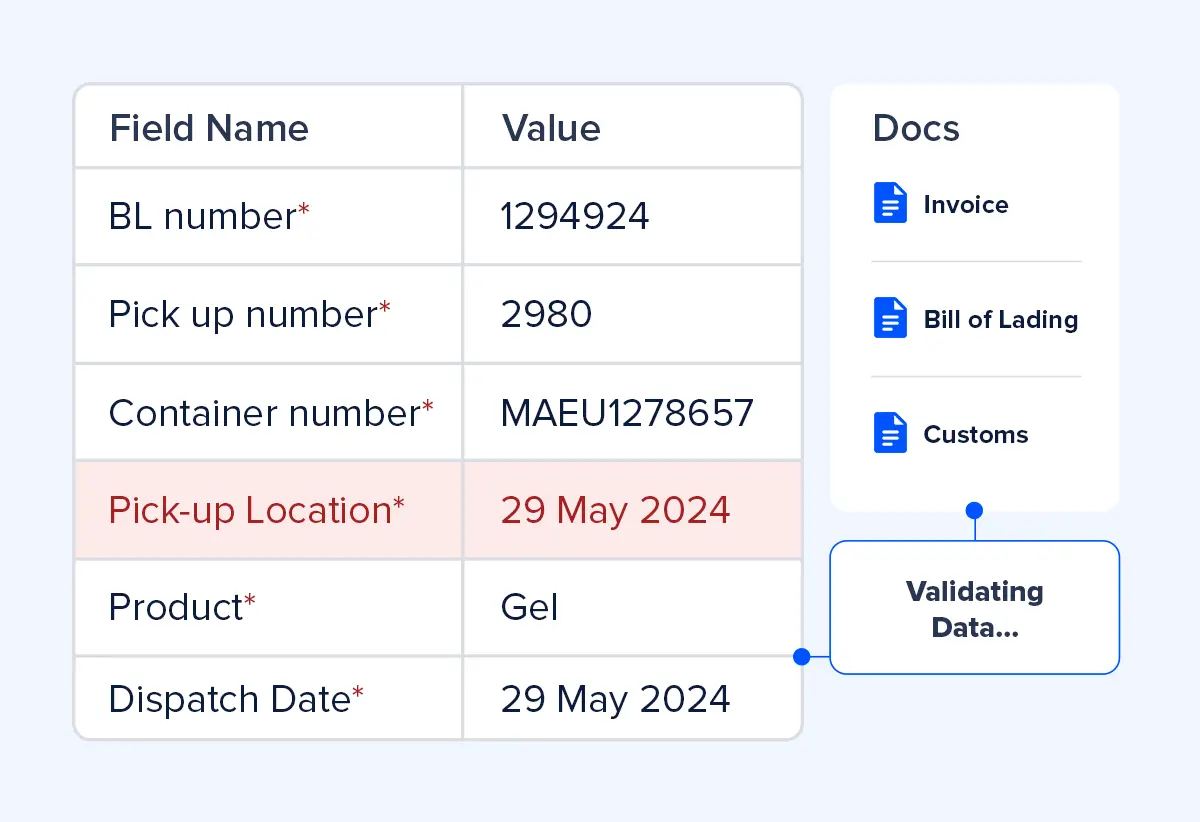 GoInvoice multi-way document matching feature